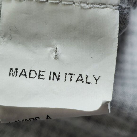 Ferrante Button-Up Black & White Checkered Collared Shirt, Small - Picture 4 of 9